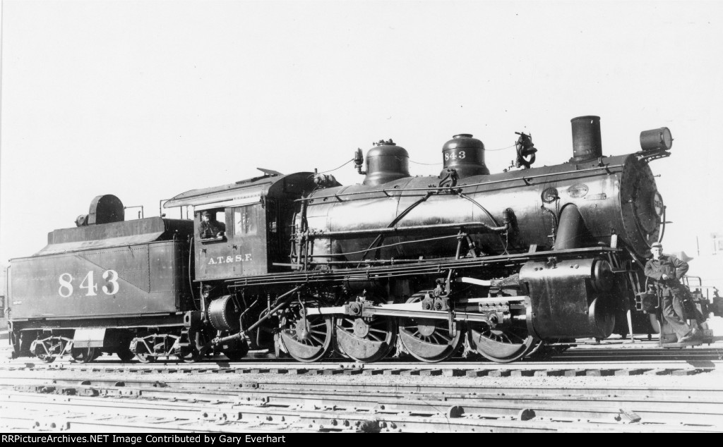 ATSF 0-8-0 #843 - Atchison, Topeka & Santa Fe